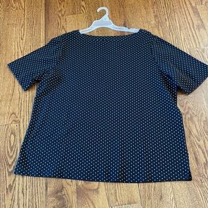 CJ Banks 1X black and white top